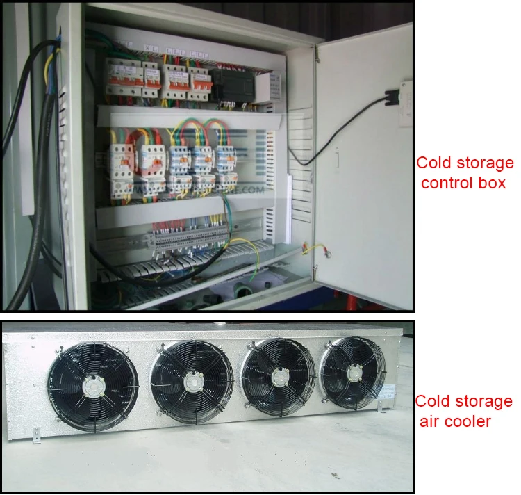 commercial cold room for fish,meat with sliding door in Zambia