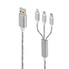 3 in 1 streamer data line LED USB for Micro, 8 PIN, Type C interface
