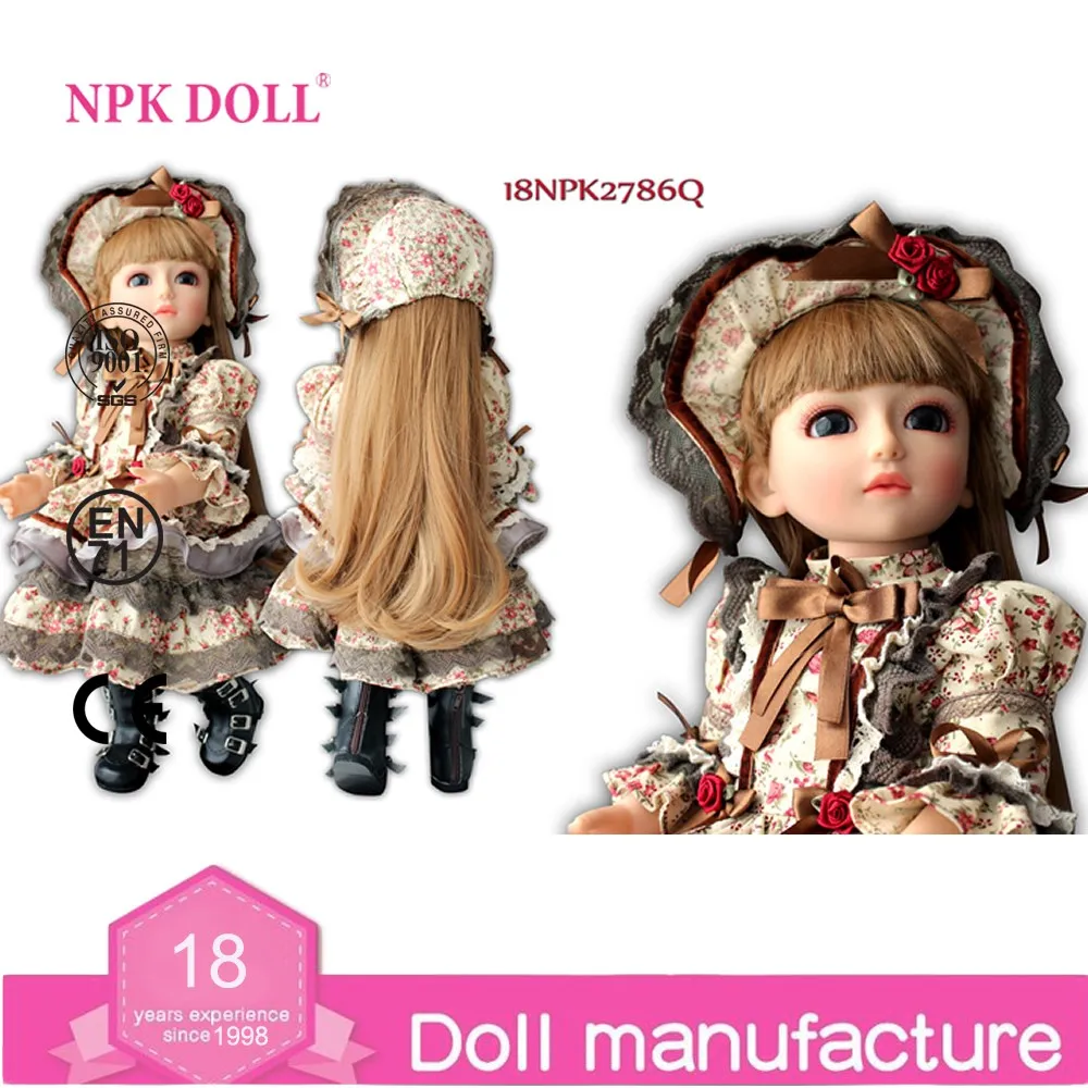 Wholesale Cute 18 Inch Ball Jointed Full Vinyl Girl Collection Toys Princess Japan Plastic Bjd