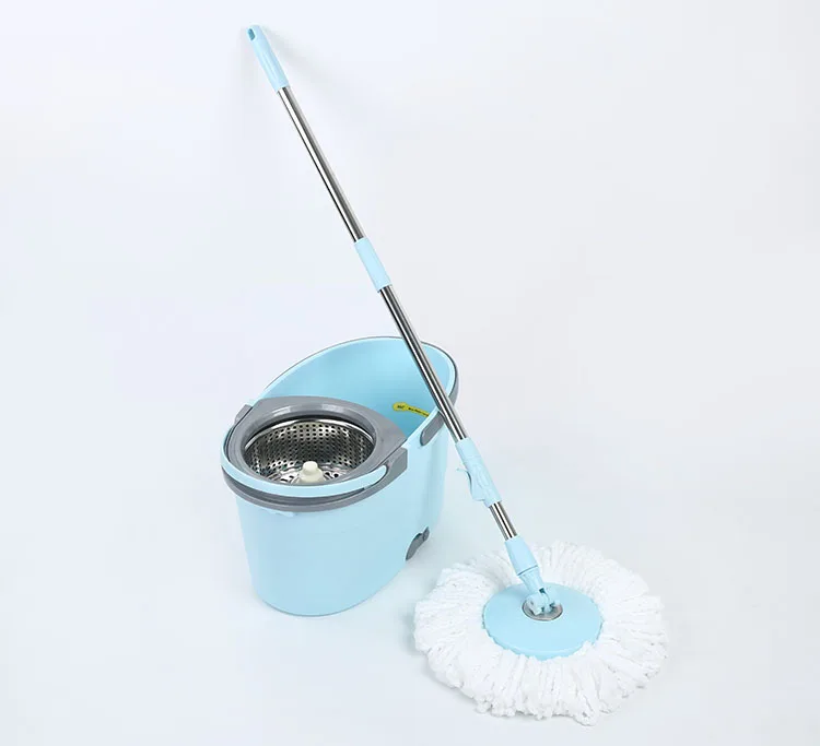 8906 Microfibre Mop Head Dry Spinning Mop Set With Bucket Buy Mop Set