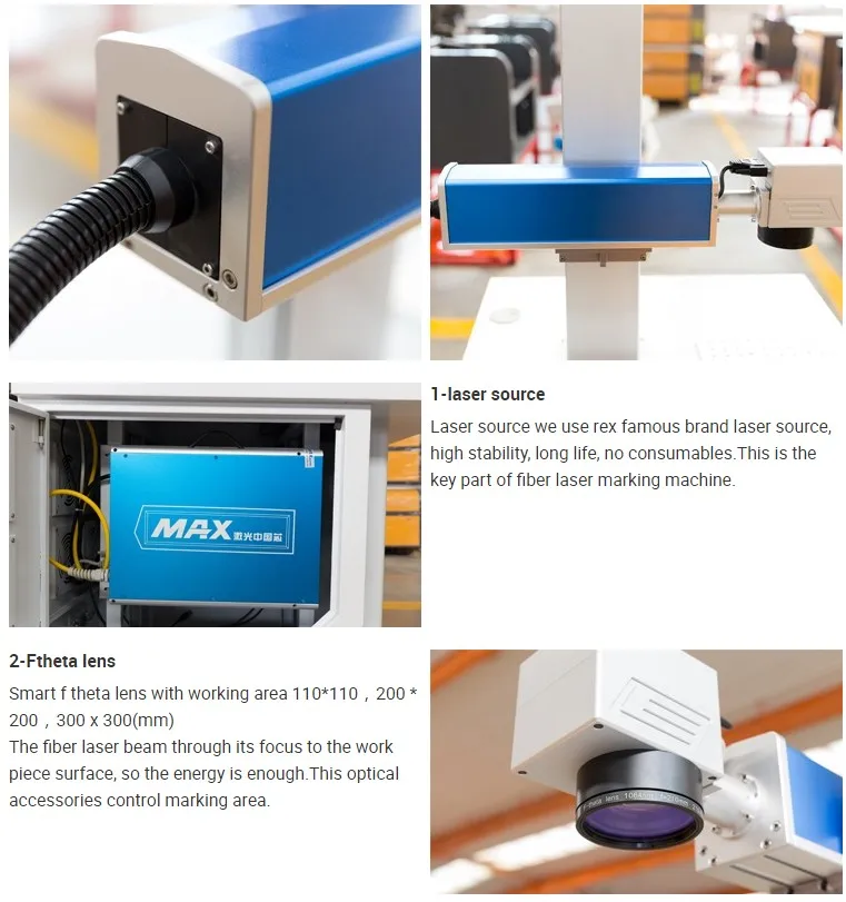 fiber laser marking machines for all materials 20w 30w 50w
