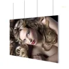 hanging showcase LED lighted panel double side fabric aluminum frames textile advertising light boxes signboard