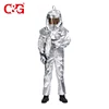 Classic aluminized foils fire protective silver flight jacket and pants