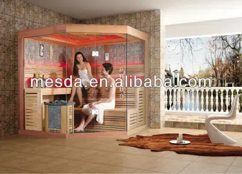 Deluxe Ruang Sauna Ws 1241 Dengan Bingkai Kayu Dan Pintu 