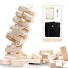 wholesale custom logo wooden stacking giant blocks wooden tumbling tower for party