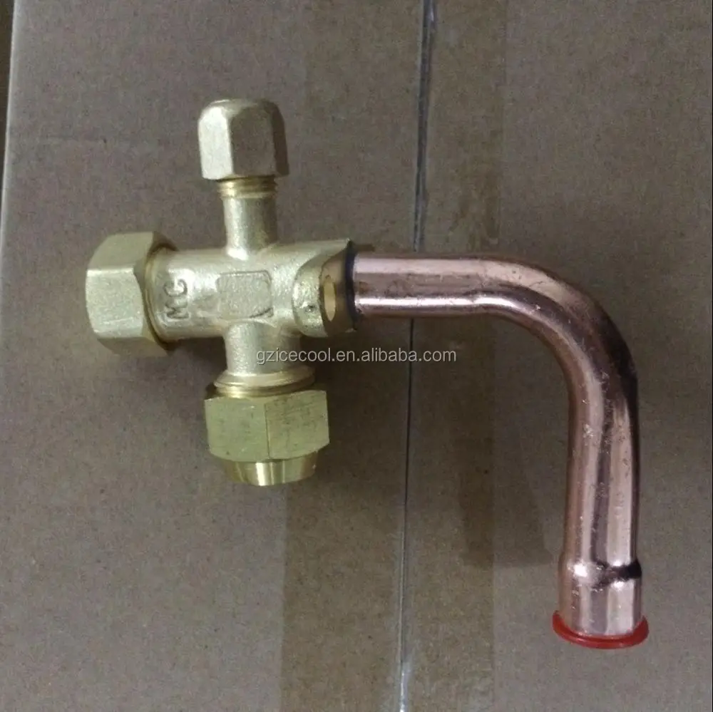 3 Way Valve Air Conditioner Service Valve 1/2" Air Conditioner Split