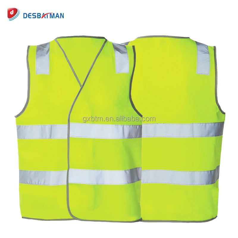 Gilet de s/écurit/é Maille Haute visibilit/é Devant avec des Bandes r/éfl/échissantes Unisexe M, Jaune