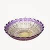 Wholesale Lucency Two-color Plastic Dessert Cake stand Compote Fruit Plate