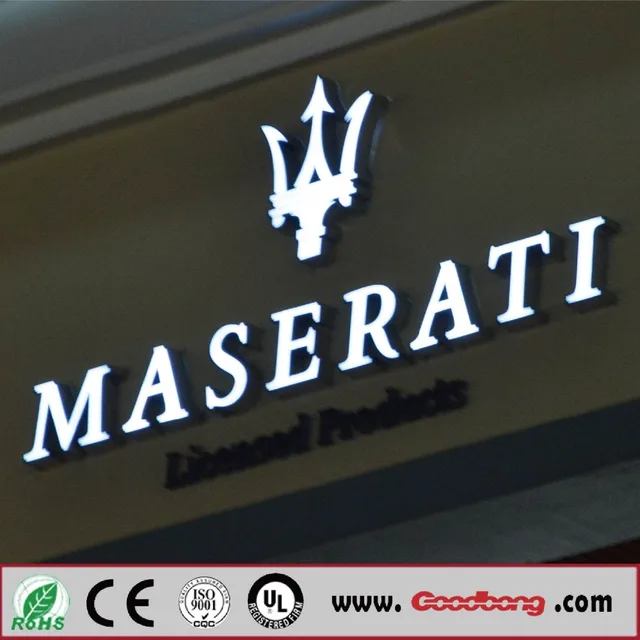 Decorative Shop Used Metal Front Light Sign Stainless Steel Letters