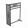 Clothes Store Black Coating Metal Hanging Clothes Display Racks Stand Retail Clothing Rack