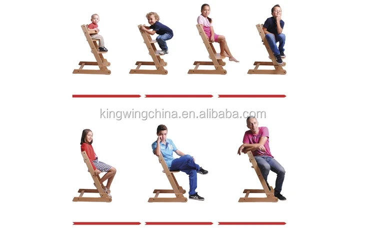 solid beech wood baby high chair