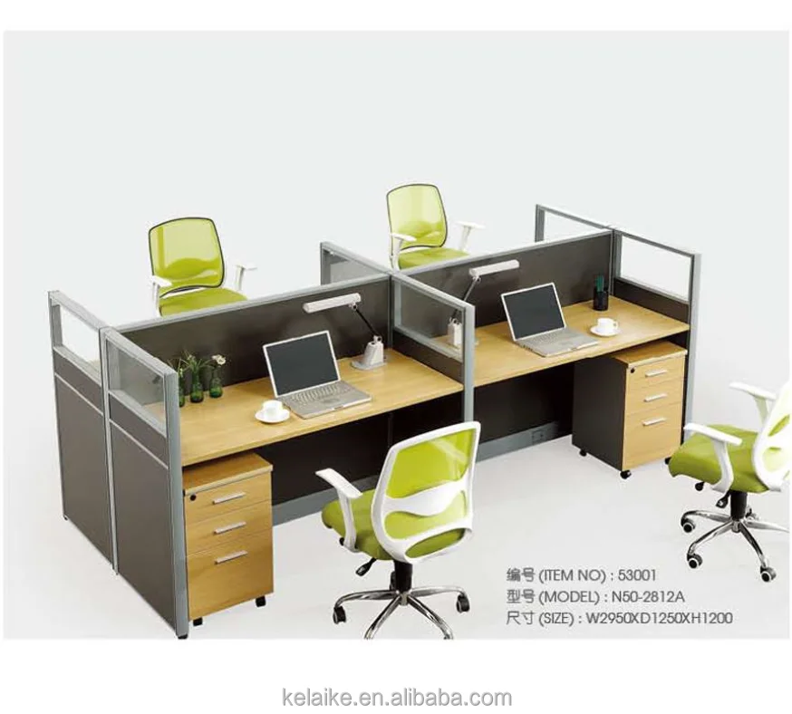 European Office Furniture Sets Complete 3 Person Office