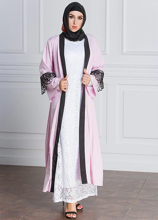 long sleeve muslim evening dress