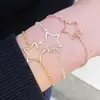 LYB0075 new design best selling products 3 color star bracelet silver 925 for women