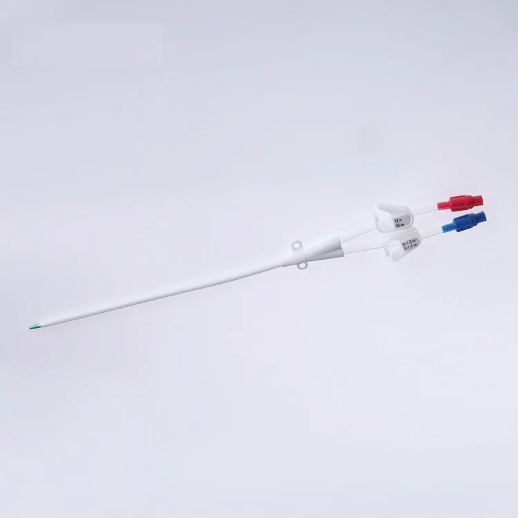 Hemodialysis catheter kits, short term use hemodialysis catheter kit