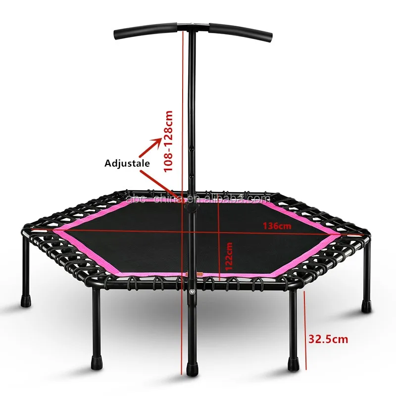 Custom Made Trampolines With Handle Jumping Mini Trampoline For Fitness