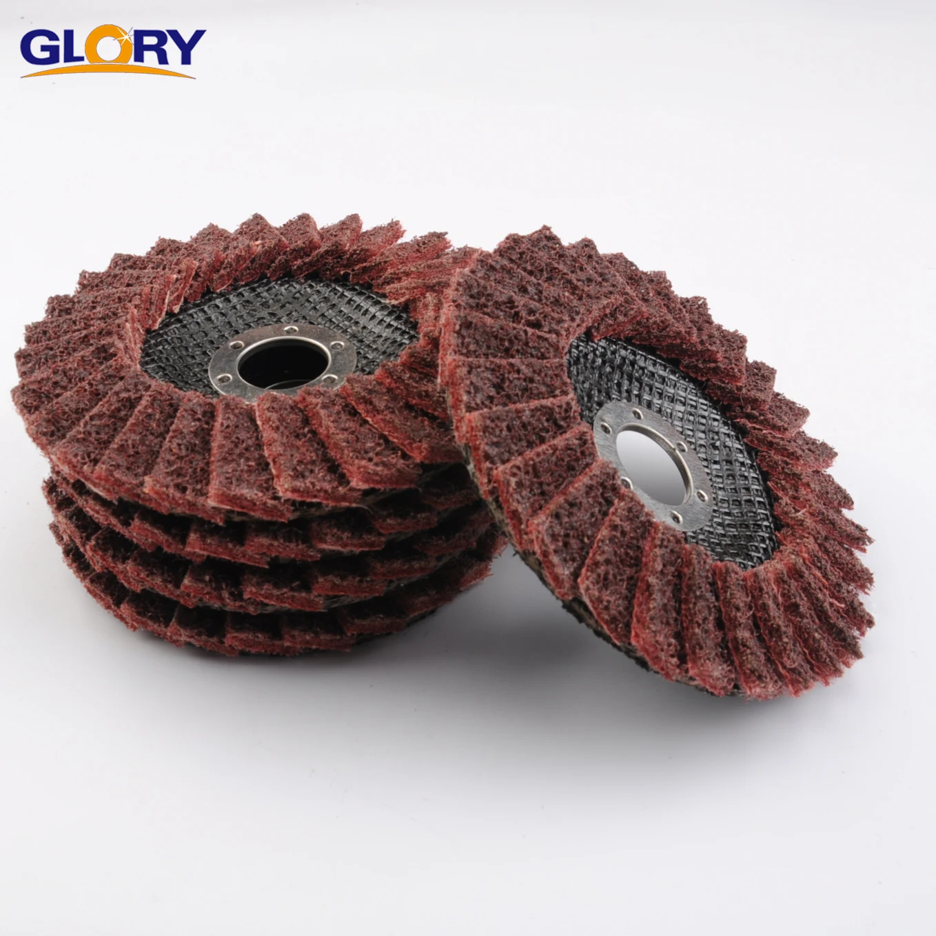 Various Colors Combi Nonwoven Flap Disc Glass Fiber Backing For