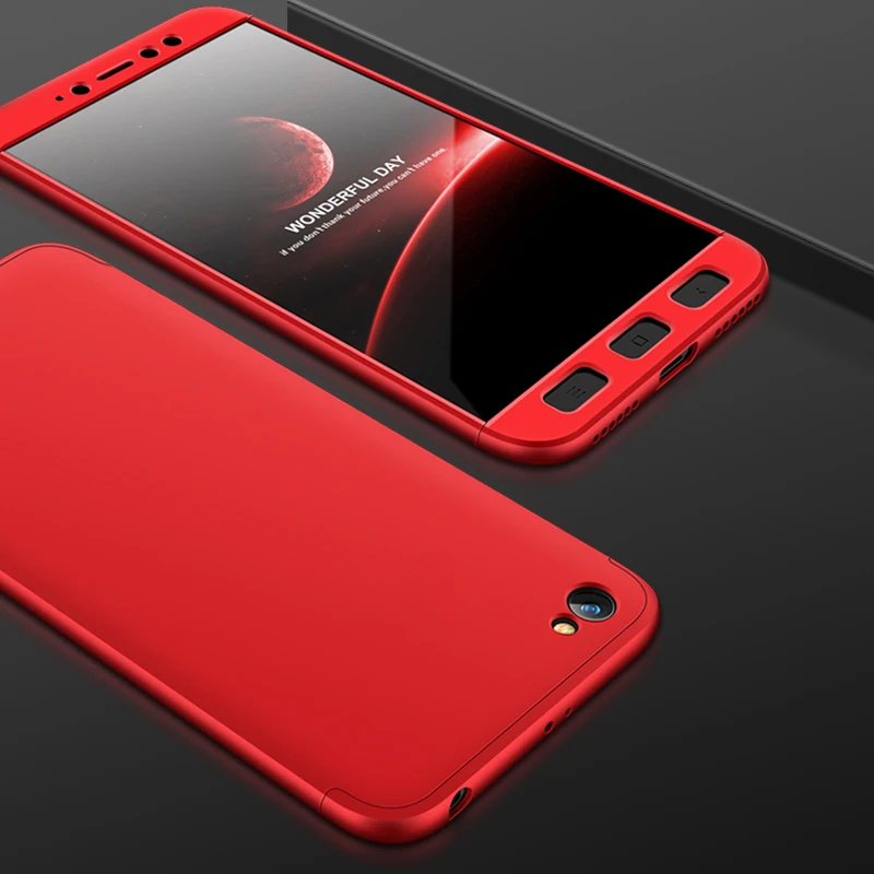 2018 hot sell 360 cover Removable 3in1 Hard PC Shield Back Cover Case for Xiaomi Redmi Note 5A phone cases