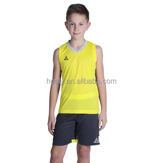 new style of basketball jersey yellow black basketball top short uniform  factory made - AliExpress