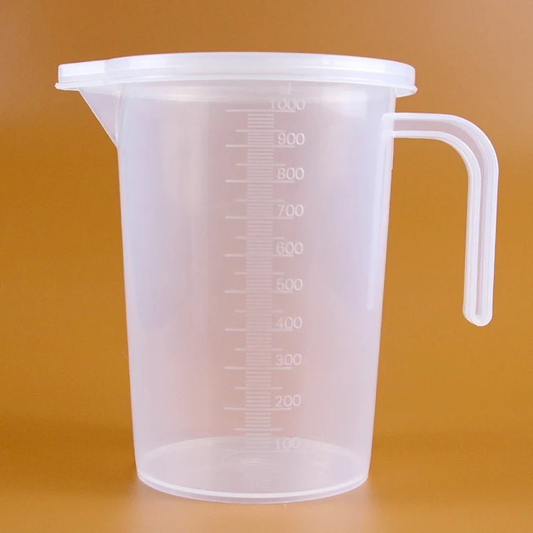 1000ml Transparent Plastic  Measuring Beaker  Cup 1  Liter  