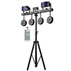 Professional Portable Dj Lights Disco Dj Equipment 4pcs 12x1w RGBW 4in1 Led Par Bar Stage Lighting With Stand