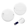 round shape card usb memory stick printable logo DIY card usb flash drive blank