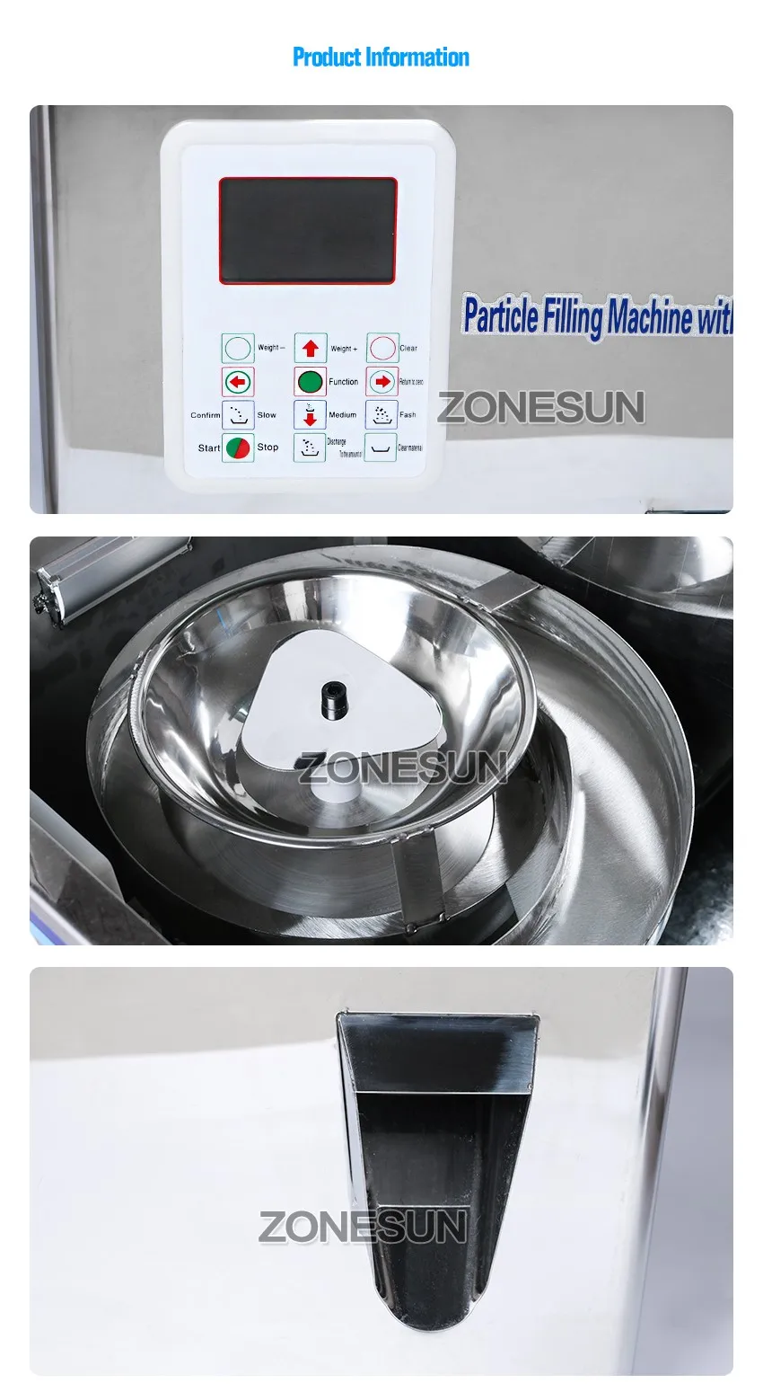 Zonesun Tea Sachet Coffee Bean Filling Machine Granule Medlar Semi