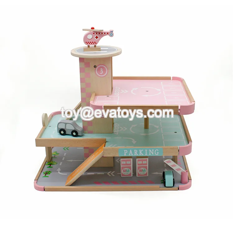 pink toy garage