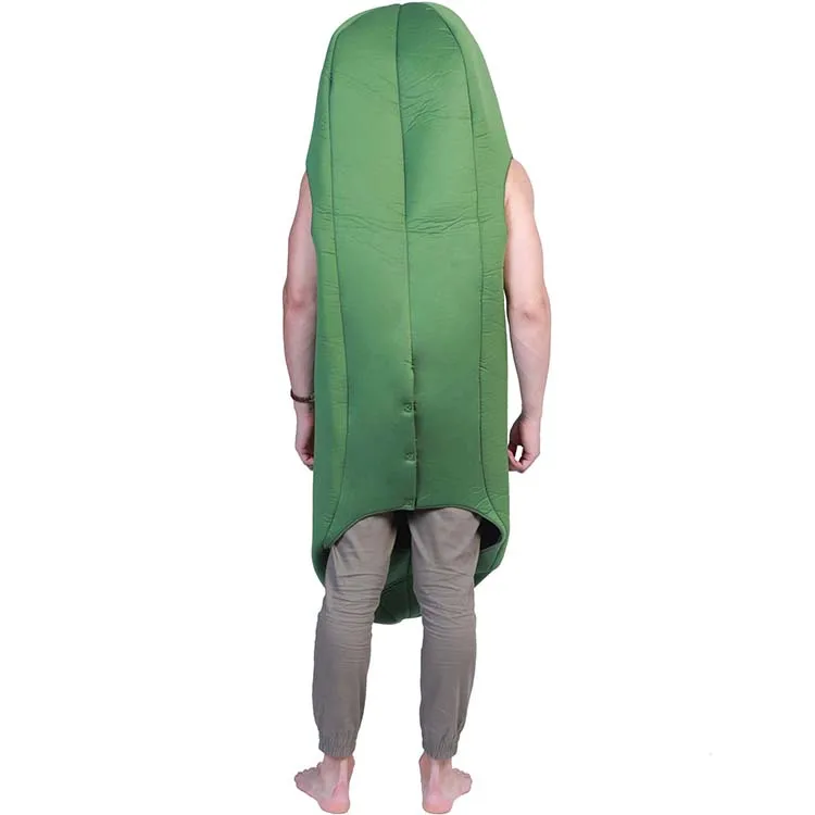 Drop Shipping Carnival Party Fancy Dress Funny Adult Man Cucumber