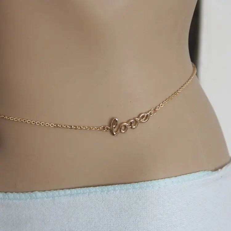 Fashion Gold Plated Waist Chain Women 