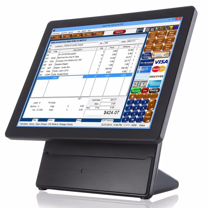 touch screen register