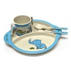 Bamboo fiber unique cute decal ECO-friendly bamboo fiber kids dinner set tableware