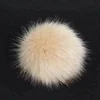 Fashion smooth snap on faux monster fur pompom ball