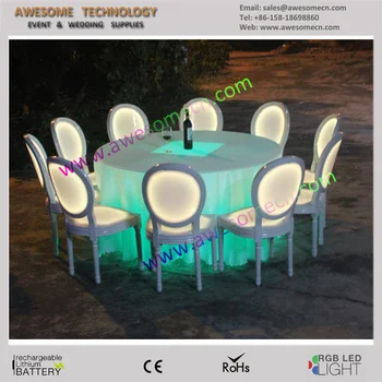 Led Wedding Hire Furniture Illuminated Led Event Table And Chair