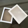 OEM custom handmade hard paper packaging box with window, paper window box packaging for packaging