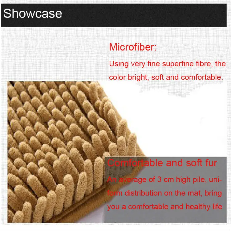 Rubber Washable Chenille Microfiber Bath Floor Mat Buy Microfiber