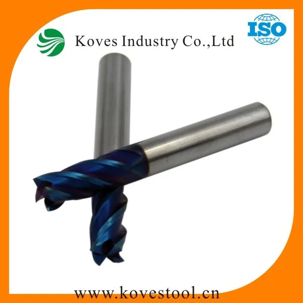 Cutter Carbide Solid Coated Square End Mills(standard Length) 4 Flutes