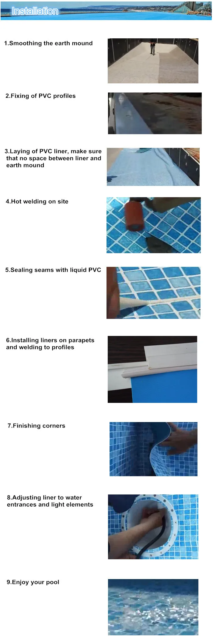 swimming pool liner,pvc pool liner material,vinyl pool liners