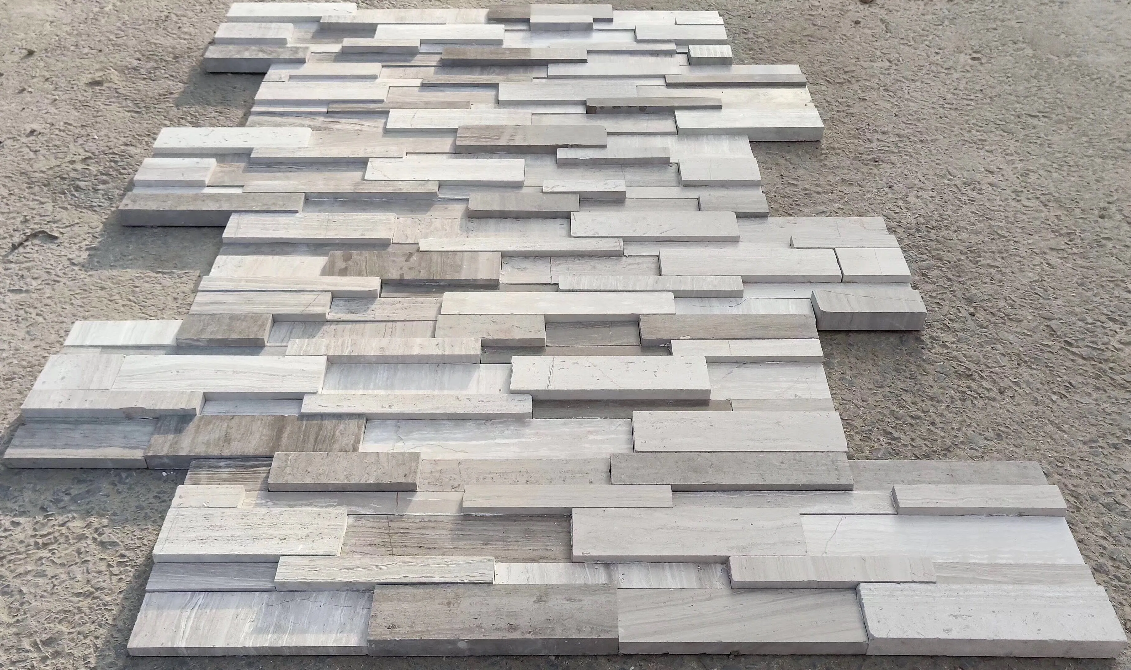 Decorative Natural Stone Tile White Marble Exterior Wall Cladding Stone
