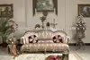Arabia Style Solid Wood Hand Carving Living Room Sofa Set,Antique Living Room Home Furniture