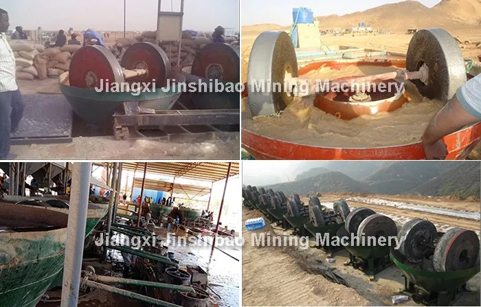 Doulbe Wheel Dressing Wet Pan Gold Grinding Mill
