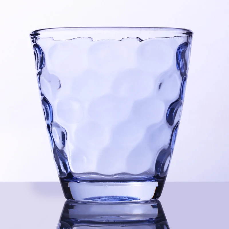 hot sale the most popular 270ml color glass cup with bubbles