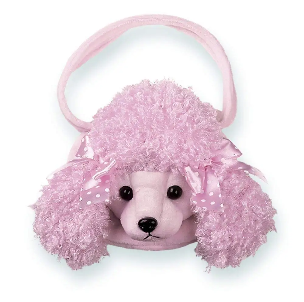 large pink poodle stuffed animal