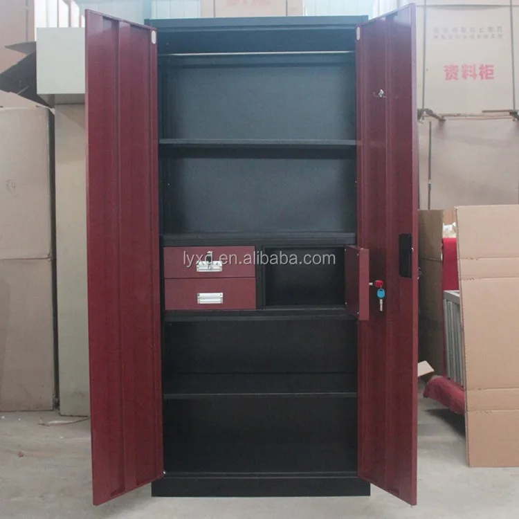 High Quality 2 Door Metal Bedroom Clothing Dressing Wardrobe With ...