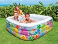 INTEX 57471 thickening large swimming pool infant pool oversized family inflatable square World Aquarium Pool size159cm