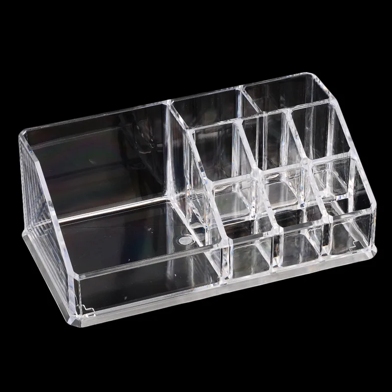 Makeup Organizer Storage Box Women Jewelry Container Crystal Acrylic Cosmetic Storage Holder Clear Display Organizer Box