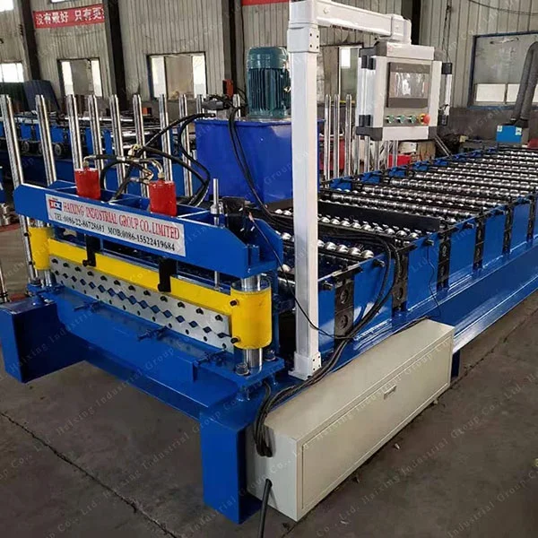 Double layer roof roll forming machine