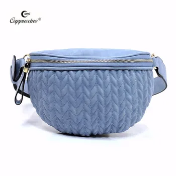 chevron quilted fanny pack