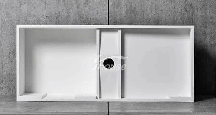 Wall-hung Bathroom Basin Solid Surface Washing Basin Rectangular Sink