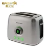 Commercial Stainless steel 2 slice stainless steel custom logo toaster for bread
